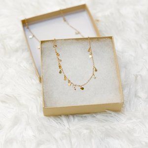 Minimalist Mini Disc Charm Necklace
